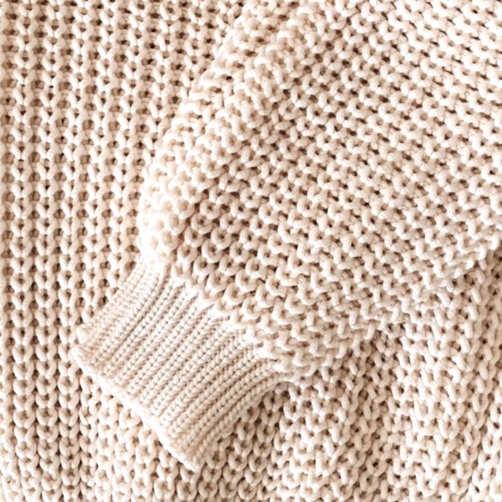 POL It’s The Weekend Cream Sweater - Picture 5 of 5